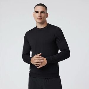 Vuori Men's Black Ponto Performance Crew Black Heather